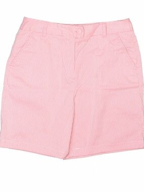 Talbots Pink Striped Bermuda Shorts